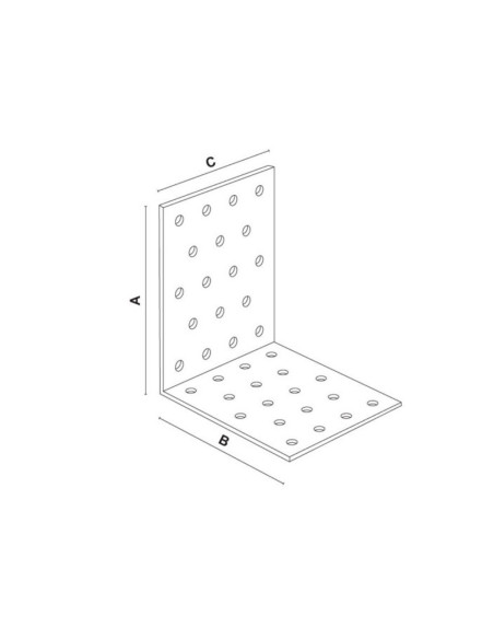 Montažinis kampas 80x80x60x2mm