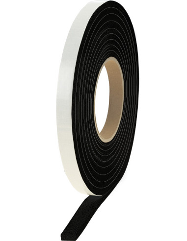 Savaime besiplečianti juosta Expanding Tape 600 Pa 10/3-5mm, 10m rulone, juoda