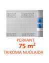 Garo izoliacinė plėvelė su aliuminio sluoksniu DELTA REFLEX, plotis 1.5m, ypatingai stora (180g), Sd 150